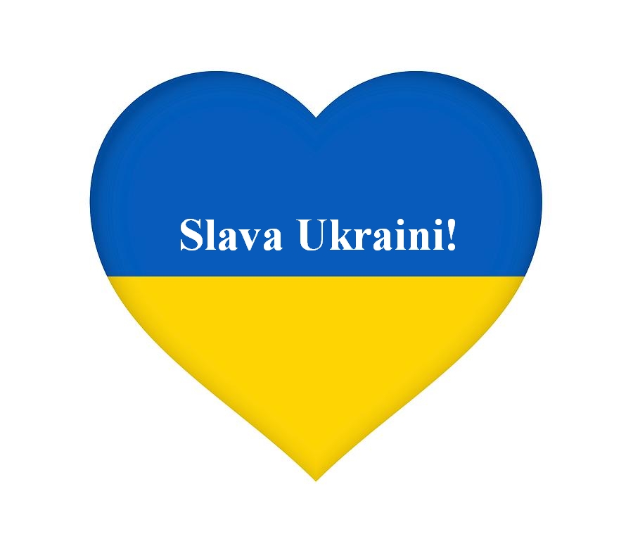 Ukrainian Flag Heart